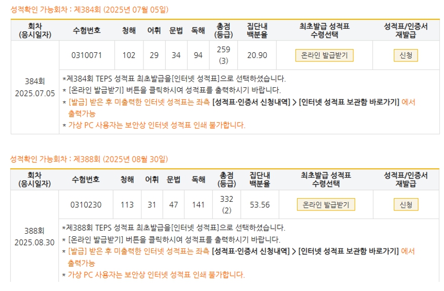 성적표